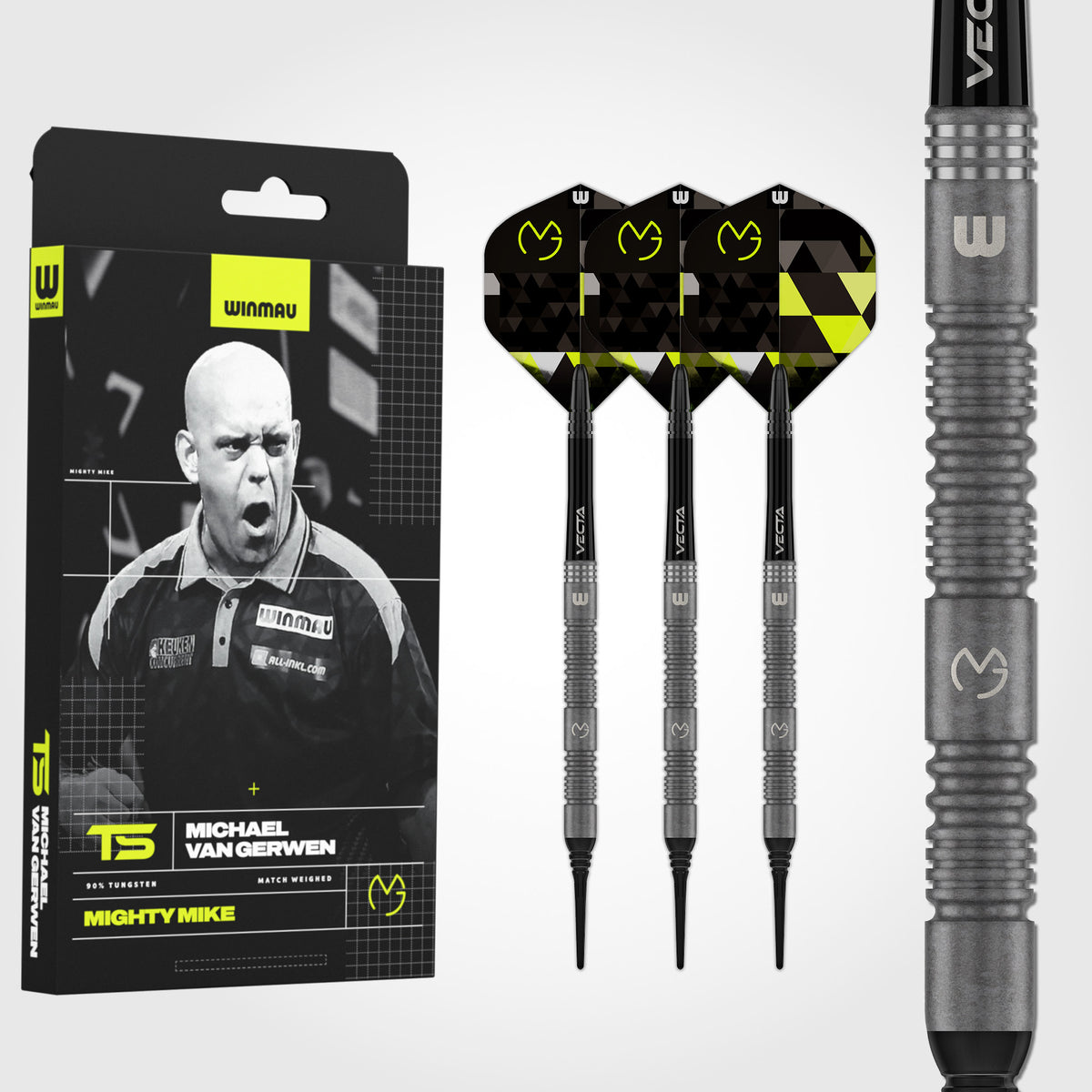 Winmau Michael van Gerwen Darts - Soft Tip - 90% Tungsten - TS