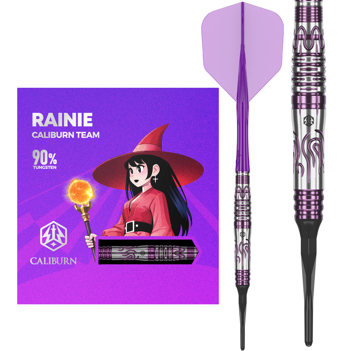 Caliburn Awakening Darts - Soft Tip - 90% Tungsten - Rainie