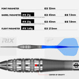 Caliburn Rix Darts - Steel Tip - 90% Tungsten - R5