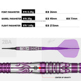 Caliburn Awakening Darts - Soft Tip - 90% Tungsten - Rainie