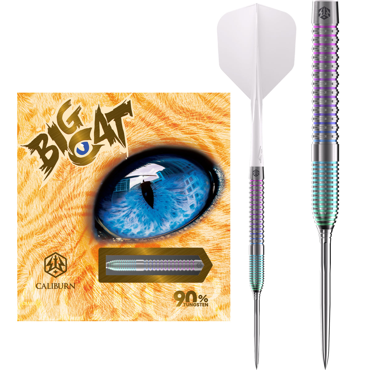Caliburn Big Cats Darts - Steel Tip - 90% Tungsten - Ocelot