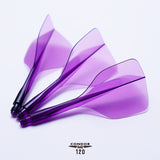 Condor AXE 120 Dart Flights - Small - Clear Purple