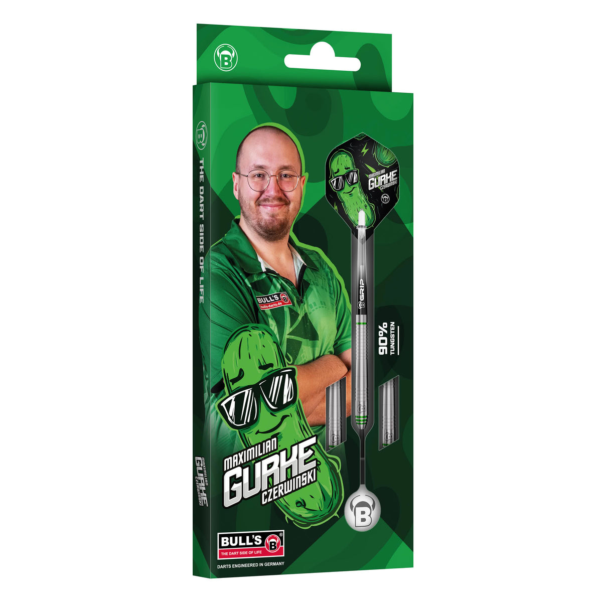 BULL'S Max Czerwinski Darts - Steel Tip - 90% Tungsten