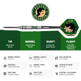 BULL'S Flying Mullet Darts - Steel Tip - 90% Tungsten