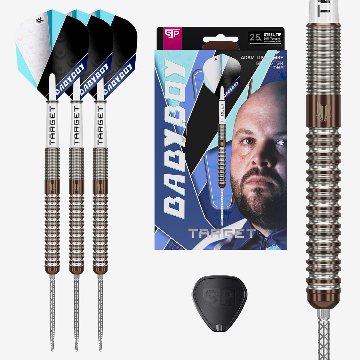 Target Adam Lipscombe Darts - Steel Tip - 90% Tungsten