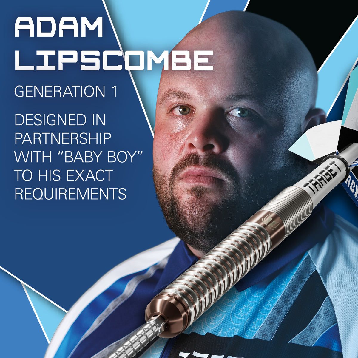 Target Adam Lipscombe Darts - Steel Tip - 90% Tungsten
