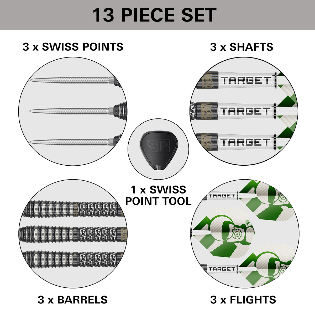 Target Charlie Manby Darts - Steel Tip - 95% Tungsten