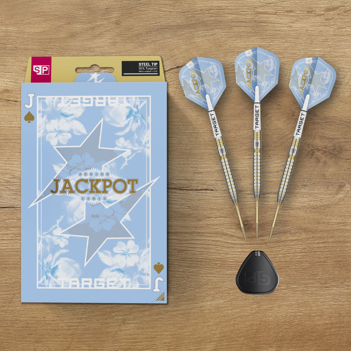 Target Adrian Lewis Darts - Steel Tip - 95% Tungsten - Showdown