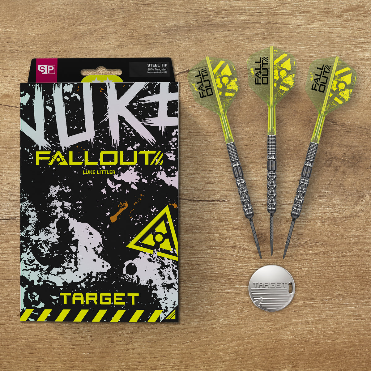 Target Luke Littler Darts - Steel Tip - 90% Tungsten - Fallout
