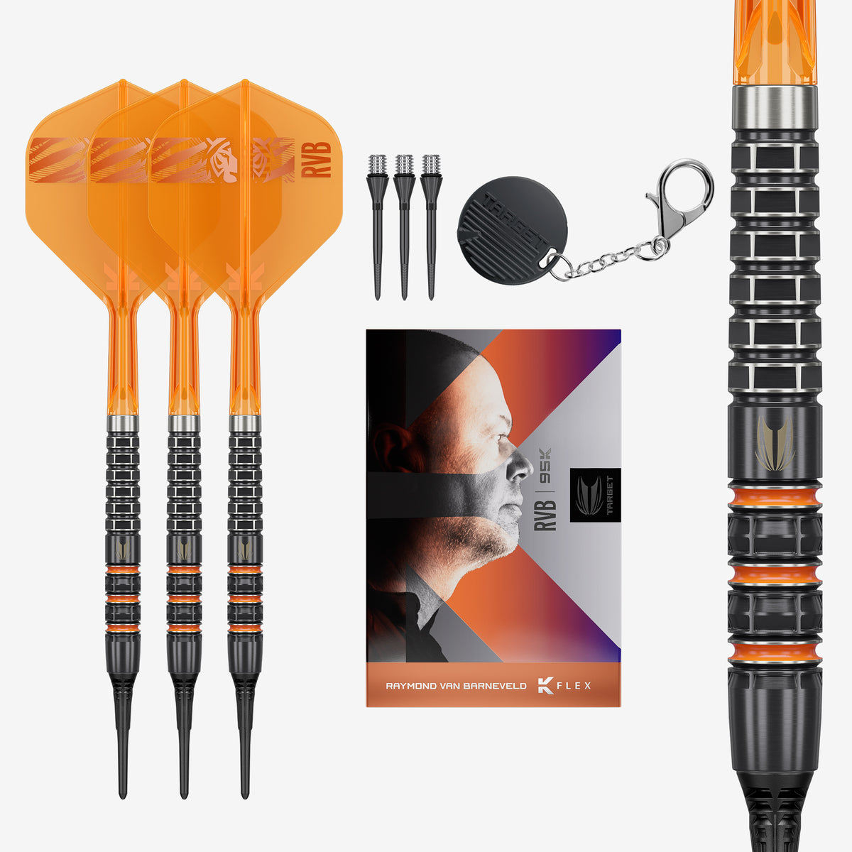 Target Raymond van Barneveld Darts - Soft Tip - 95% Tungsten - 95K