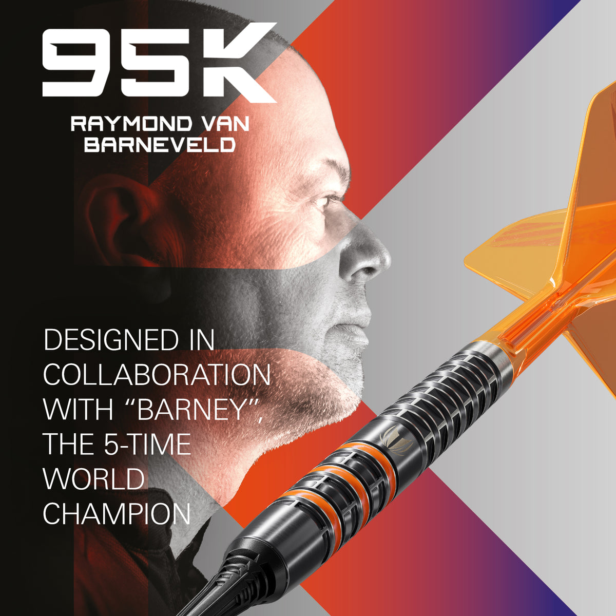 Target Raymond van Barneveld Darts - Soft Tip - 95% Tungsten - 95K