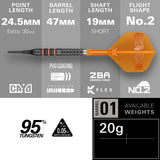 Target Raymond van Barneveld Darts - Soft Tip - 95% Tungsten - 95K