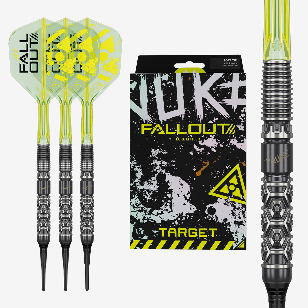 Target Luke Littler Darts - Soft Tip - 90% Tungsten - Fallout