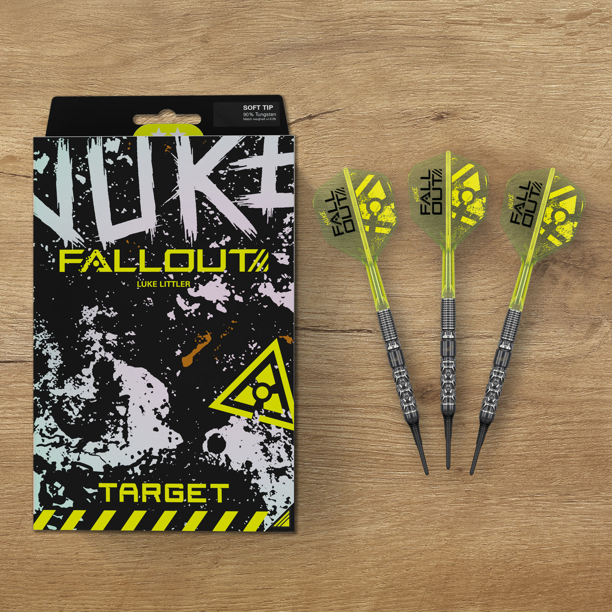 Target Luke Littler Darts - Soft Tip - 90% Tungsten - Fallout