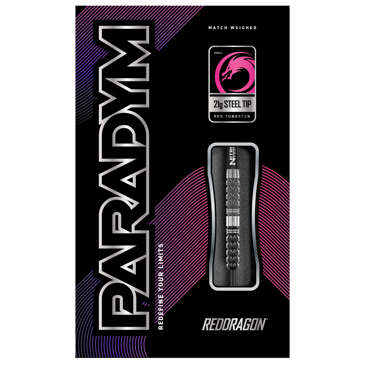 Red Dragon Paradym Darts - Steel Tip - 90% Tungsten - Parallel