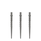 Caliburn Replaceable Dart Points - Ripple - No Lip - Silver