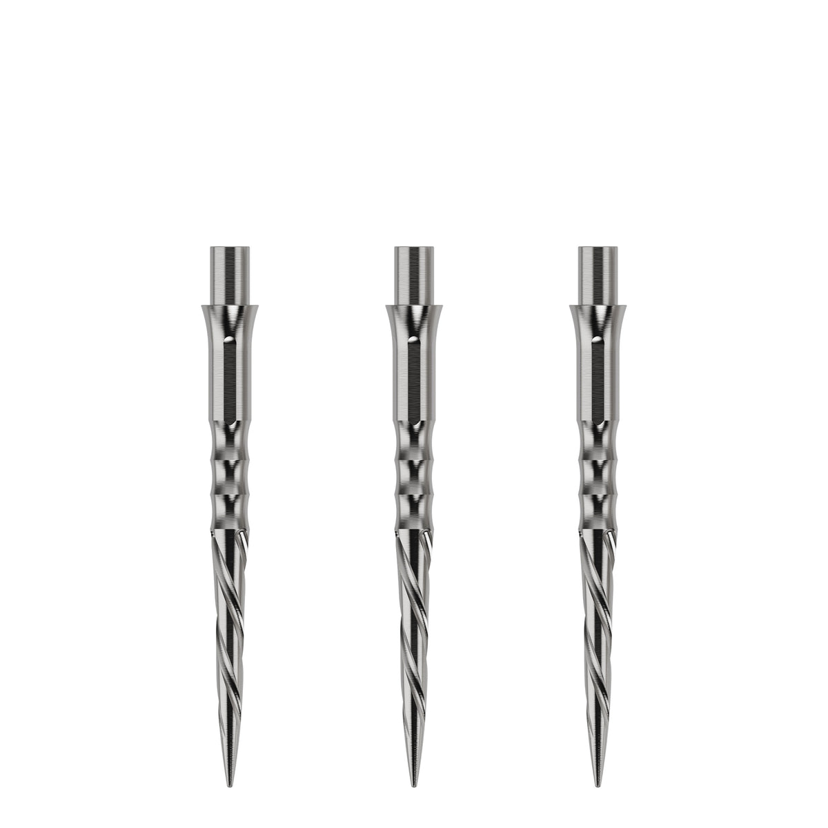 Caliburn Replaceable Dart Points - Spiro - No Lip - Silver