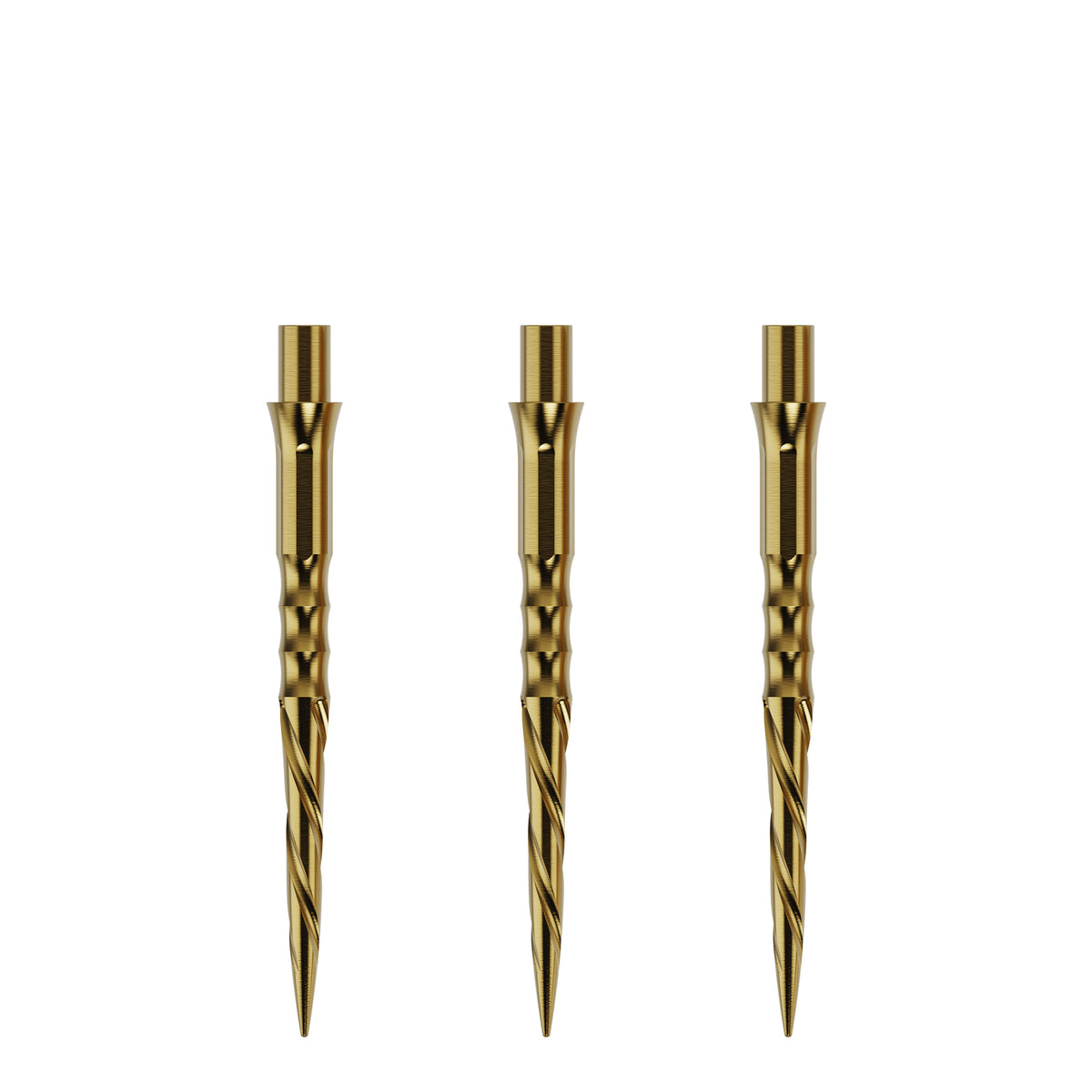 Caliburn Replaceable Dart Points - Spiro - No Lip - Gold