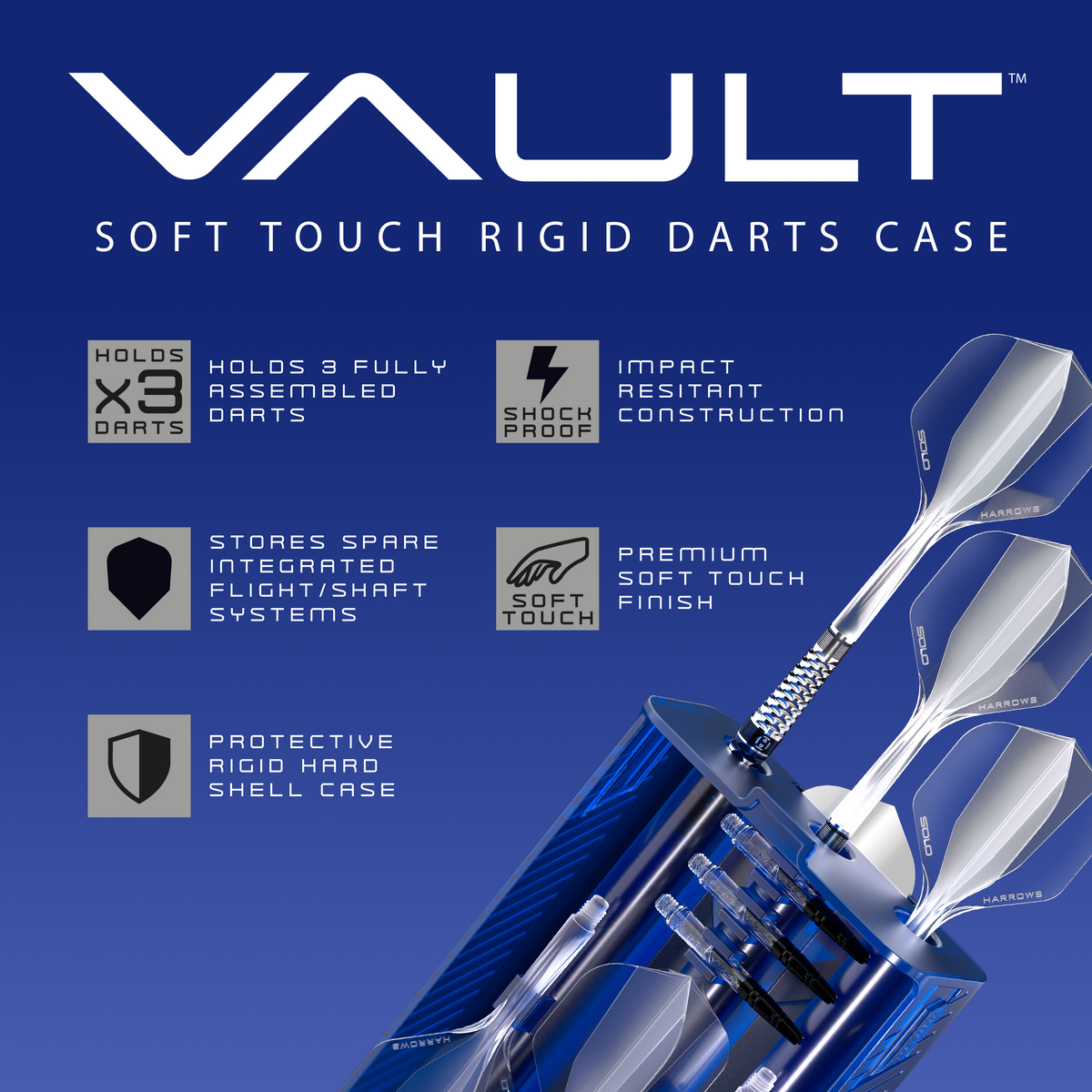 *Harrows Vault Case - Holds a full set of darts