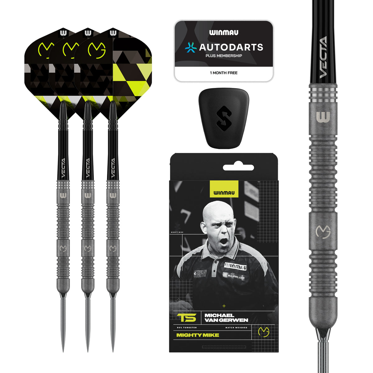 Winmau Michael van Gerwen Switch Darts - Steel Tip - 90% Tungsten - TS