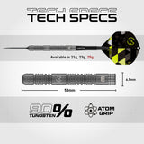 Winmau Michael van Gerwen Switch Darts - Steel Tip - 90% Tungsten - TS