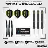 Winmau Michael van Gerwen Darts - Steel Tip - Brass