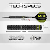 Winmau Michael van Gerwen Darts - Steel Tip - Brass