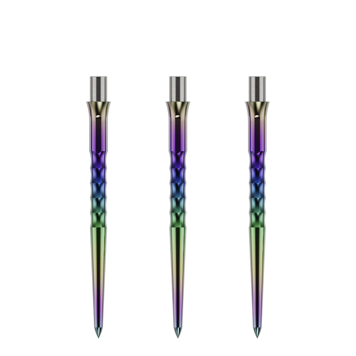 Caliburn Replaceable Dart Points - Ripple - No Lip - Rainbow