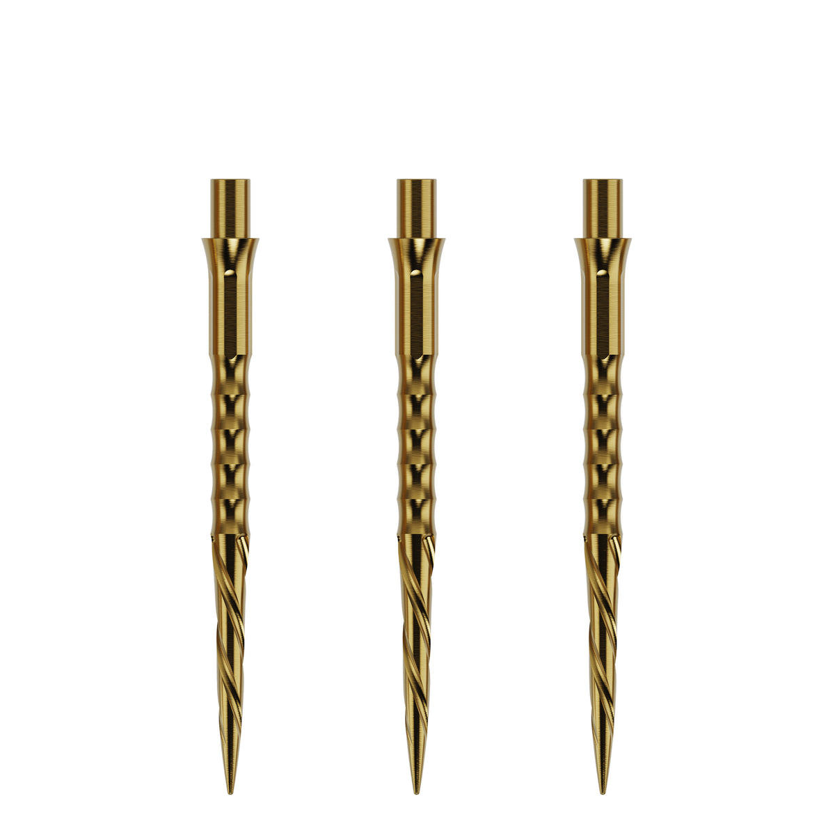 Caliburn Replaceable Dart Points - Spiro - No Lip - Gold