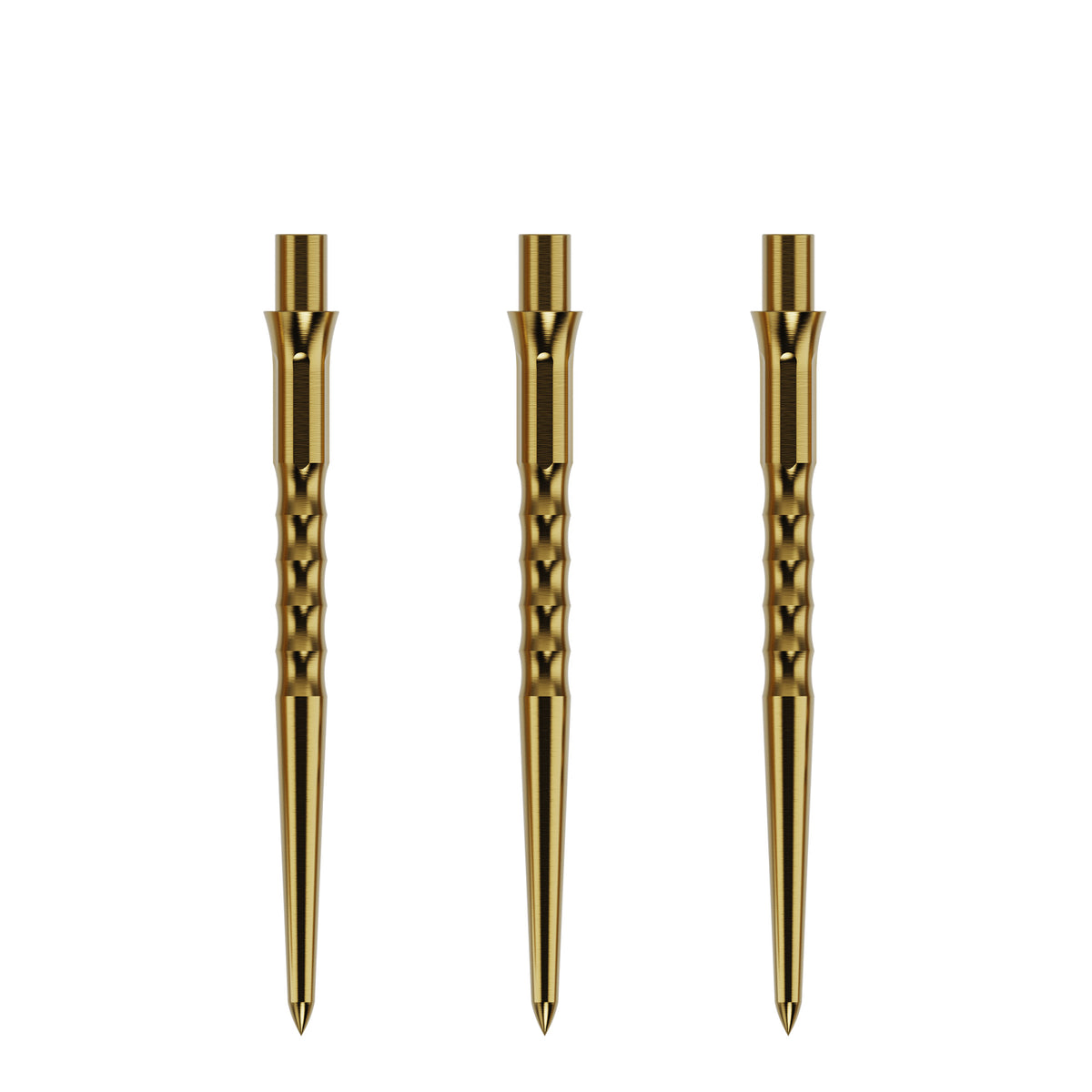 Caliburn Replaceable Dart Points - Ripple - No Lip - Gold