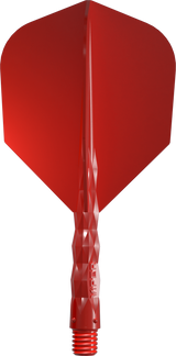 Viper Diamond Core Dart Flights - Moulded Flights & Shaft - Standard - Red