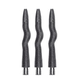 Caliburn Curly Dart Shafts - Aluminium - Sandblasted