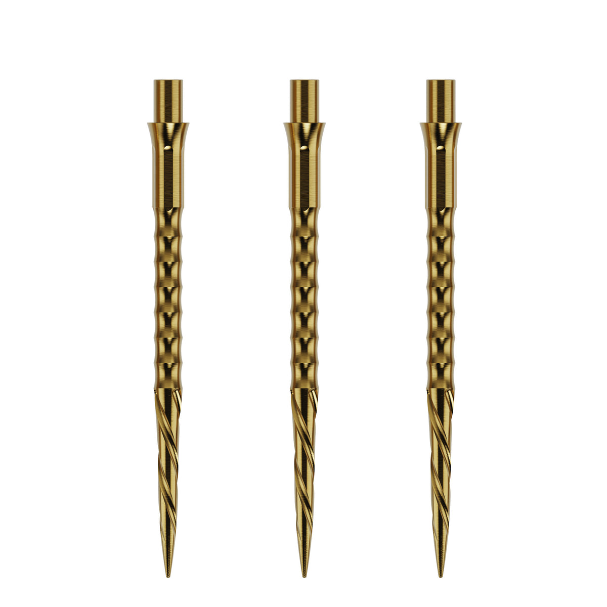 Caliburn Replaceable Dart Points - Spiro - No Lip - Gold
