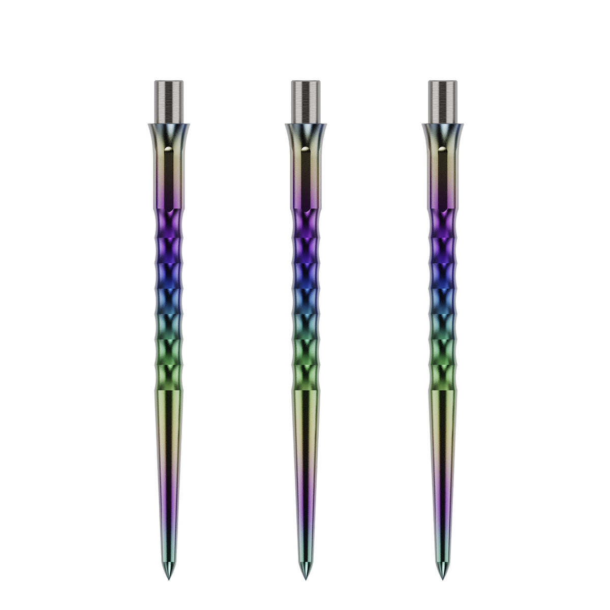 Caliburn Replaceable Dart Points - Ripple - No Lip - Rainbow