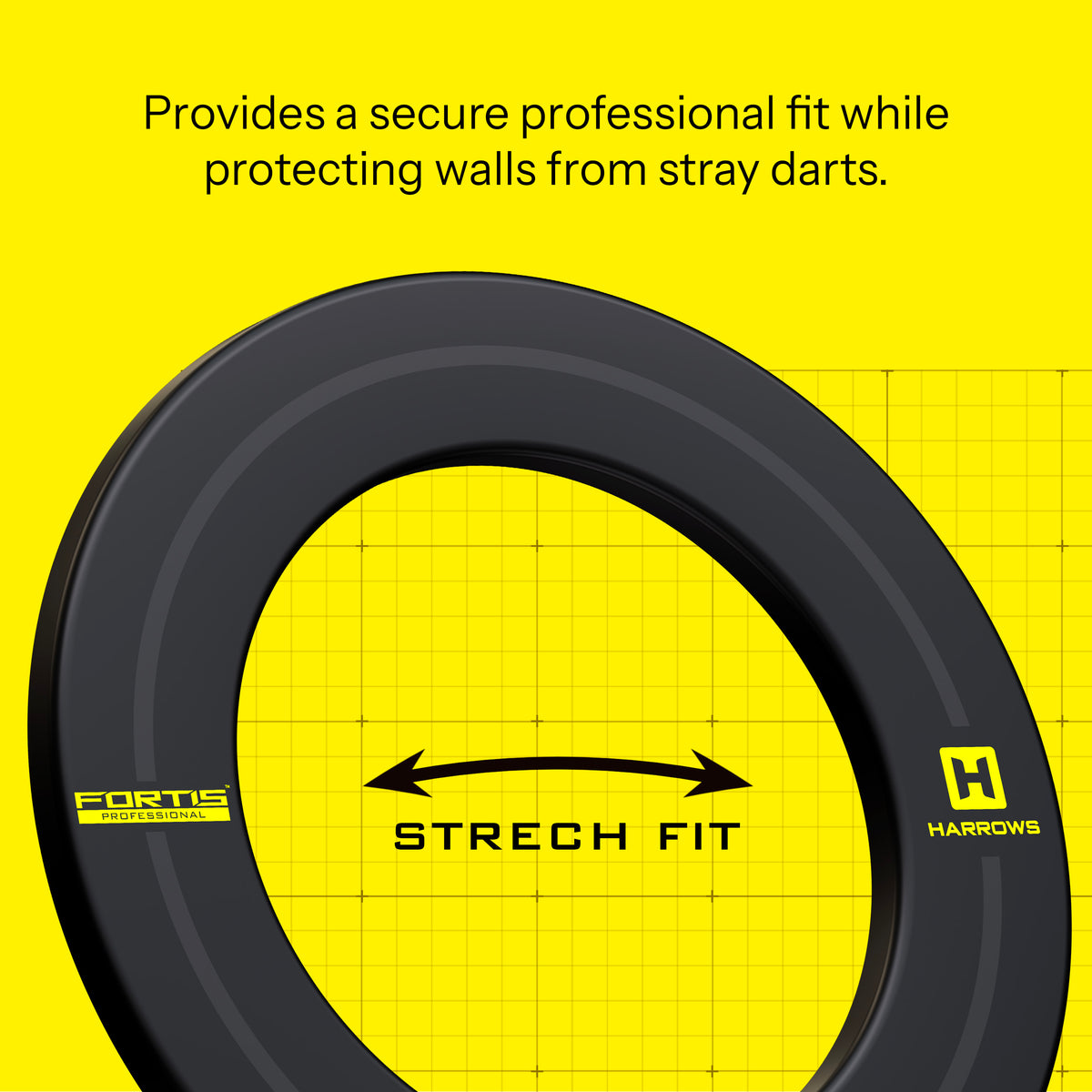 Harrows Dartboard Surround  - Fortis - Yellow