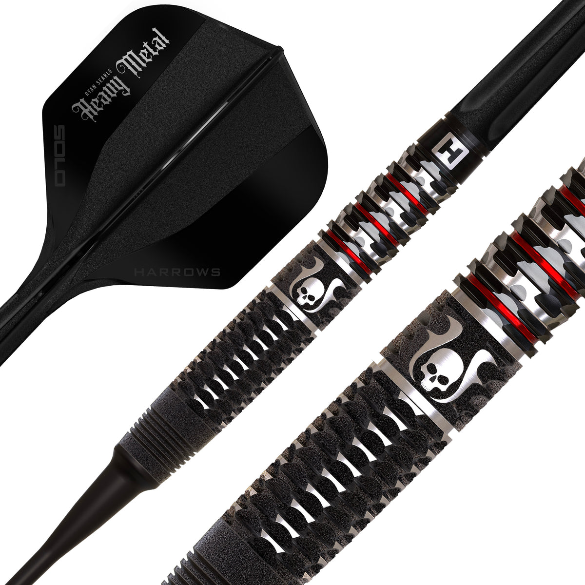 Harrows Ryan Searle Darts - Soft Tip - 90% Tungsten - Geo