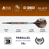 *Harrows Luke Woodhouse Darts - Soft Tip - 90% Tungsten - Series 3