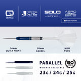 Harrows Geo Darts - Steel Tip - 90% Tungsten - Geo 01