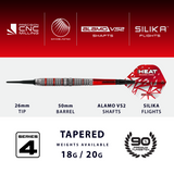 *Harrows Damon Heta Darts - Soft Tip - 90% Tungsten - Series 4