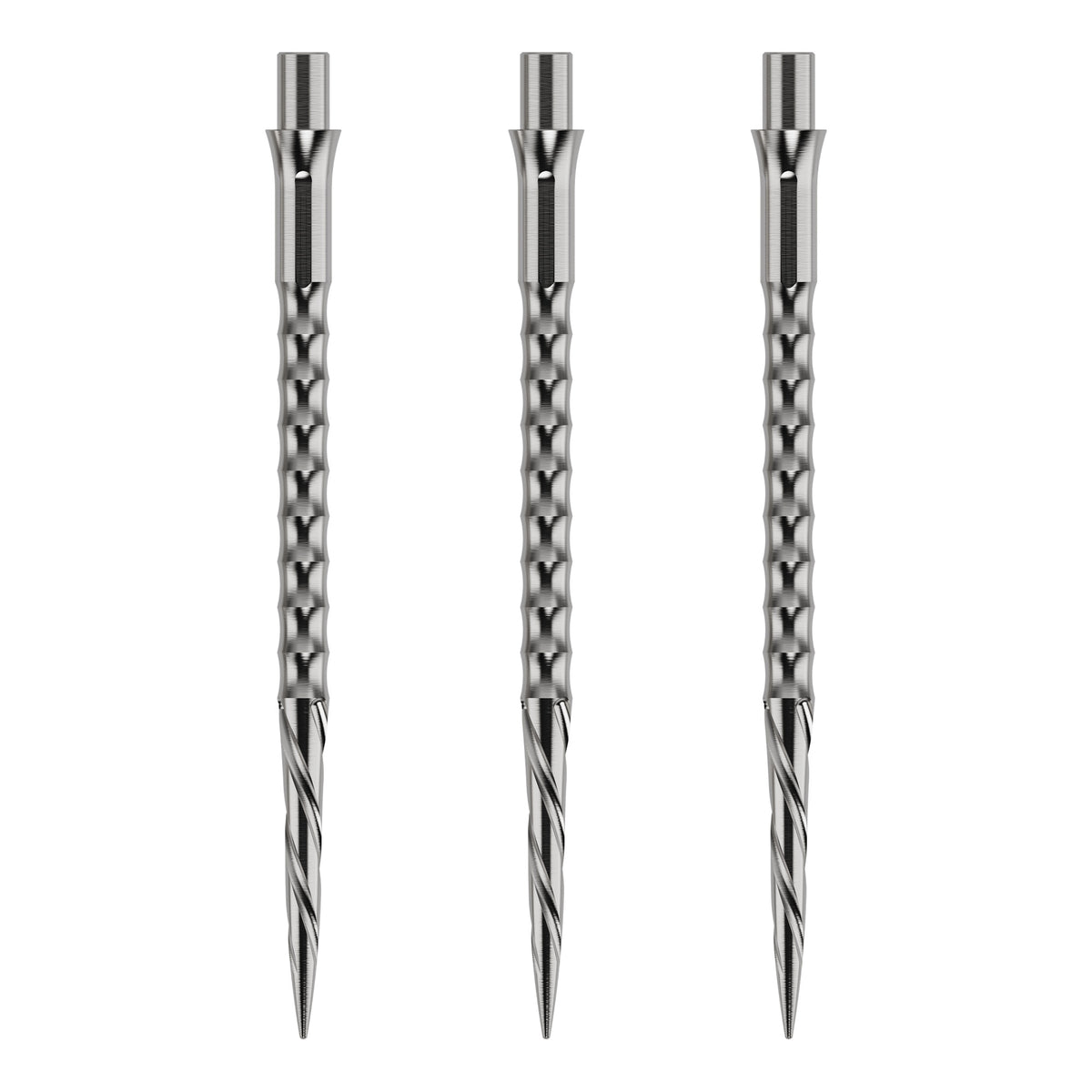 Caliburn Replaceable Dart Points - Spiro - No Lip - Silver