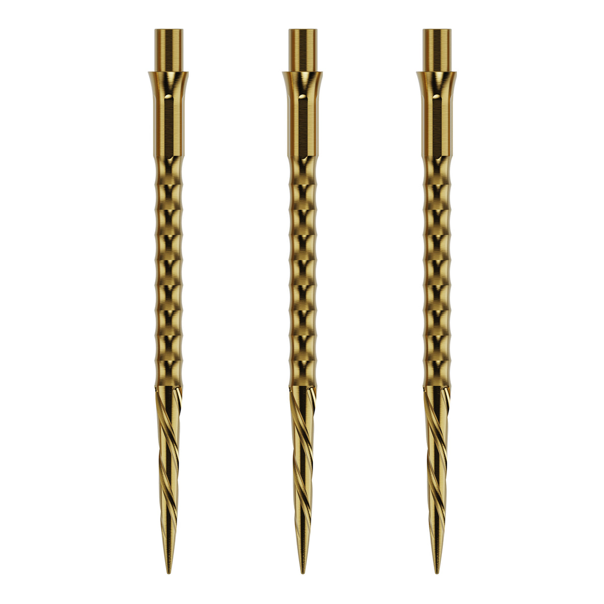 Caliburn Replaceable Dart Points - Spiro - No Lip - Gold