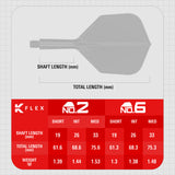 Target K-Flex Dart Flights - 2026 - Standard No6