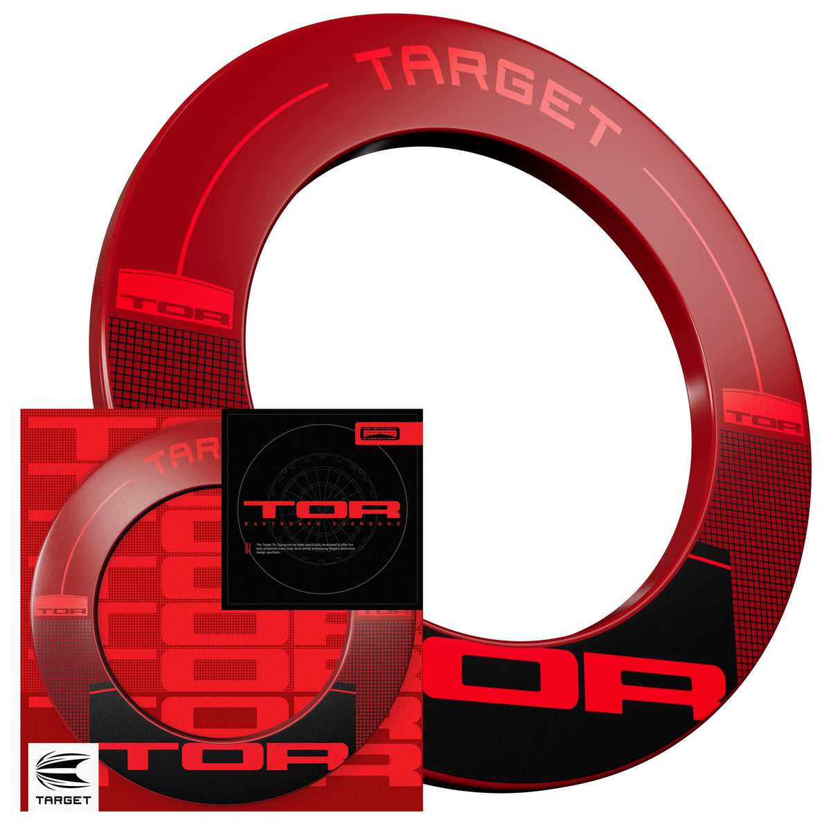Target Tor Dartboard Surround - Red