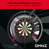 Target Notched Dartboard Surround - Patterned