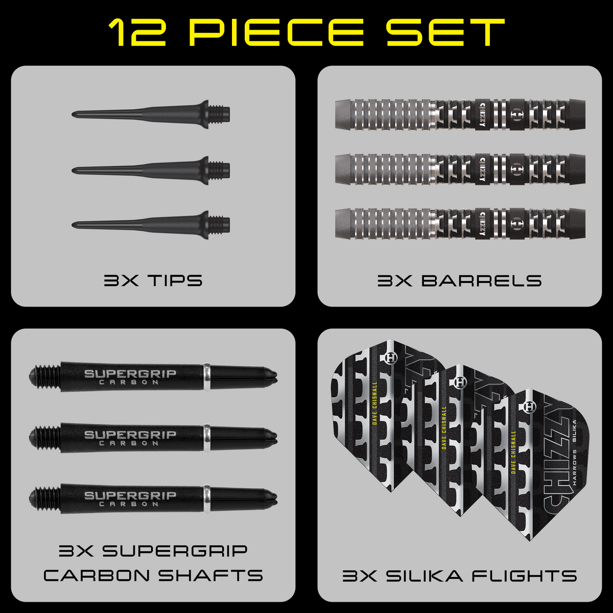 *Harrows Dave Chisnall Darts - Soft Tip - 90% Tungsten - Series 4