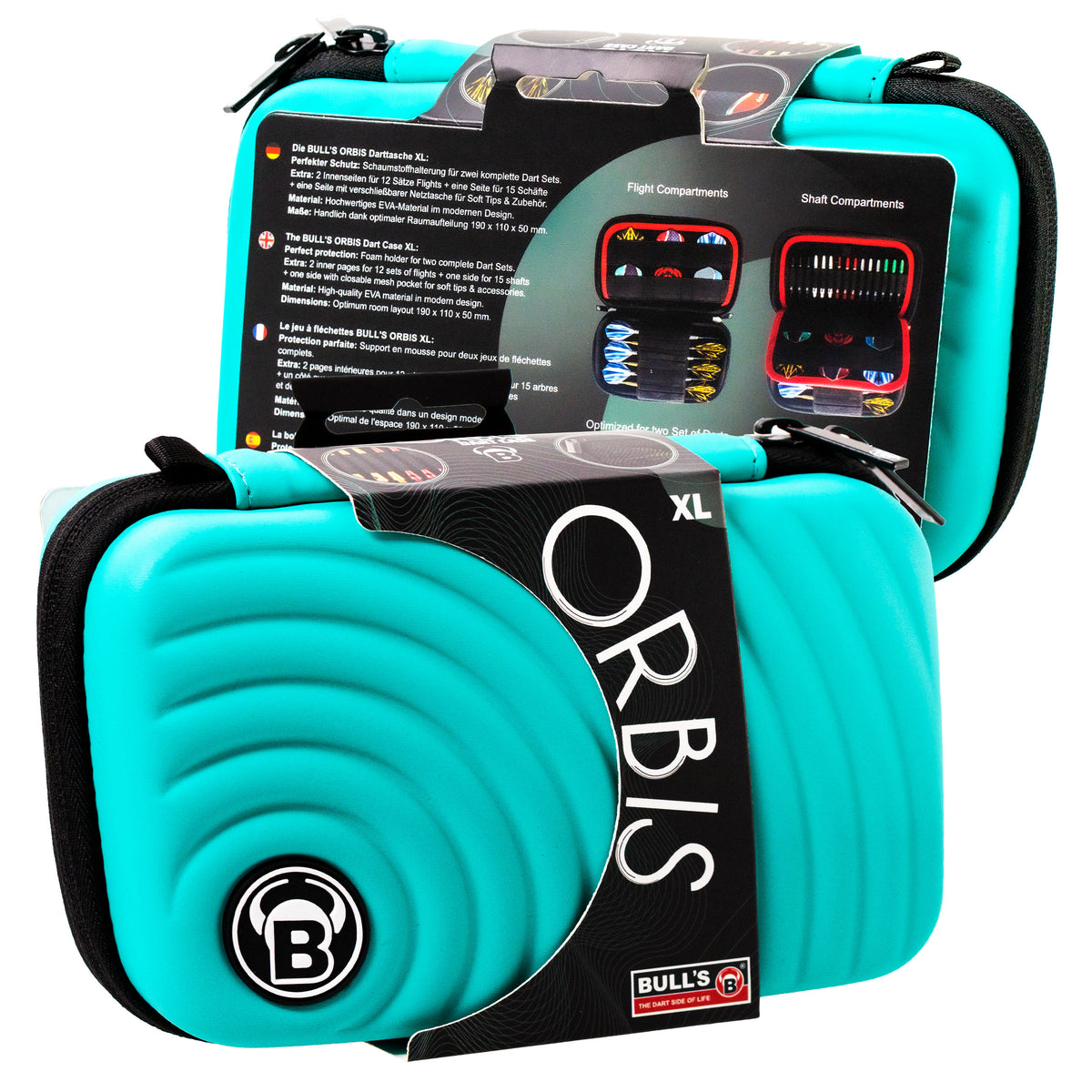 BULL'S Orbis Dart Case - Strong EVA Material - XL - Colours