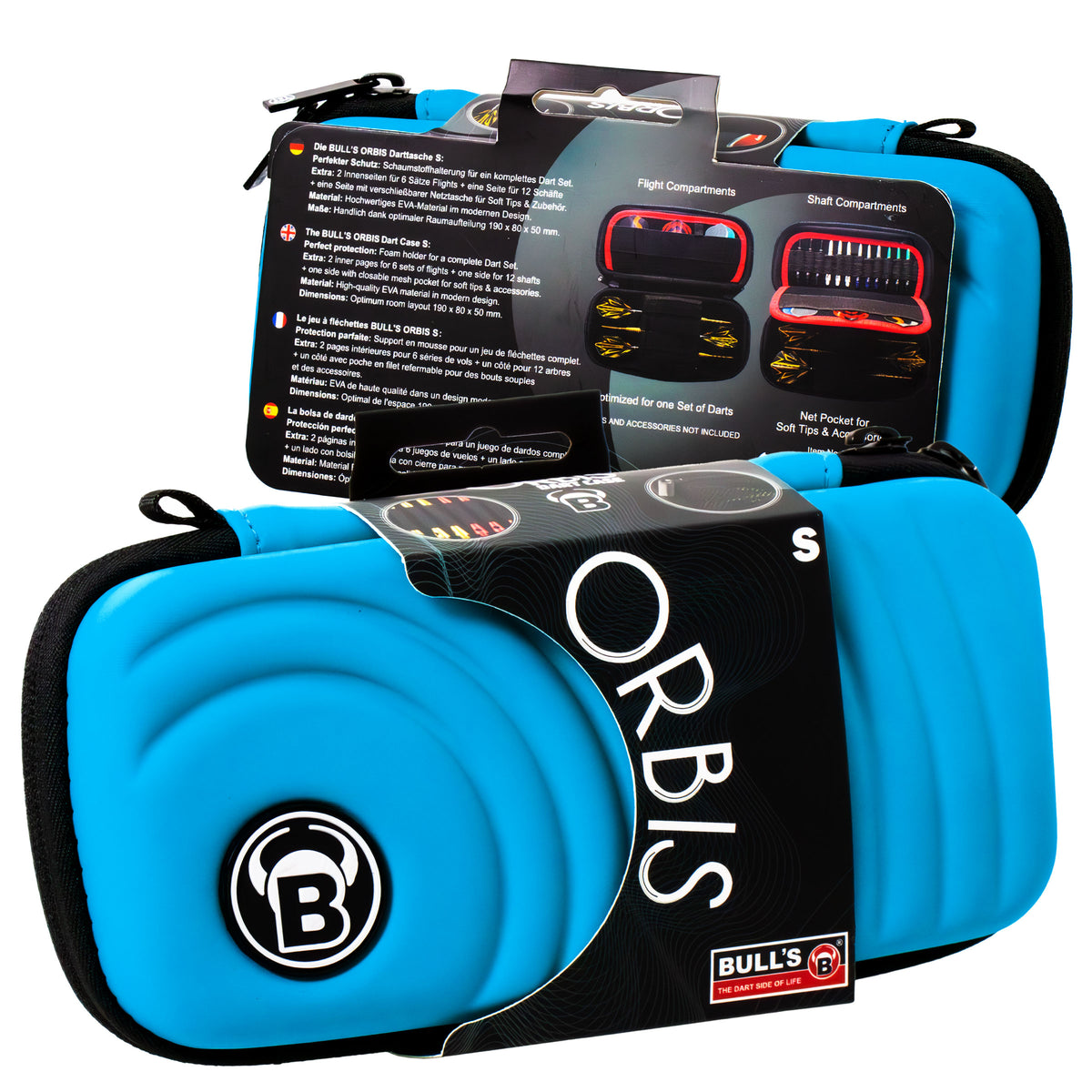 BULL'S Orbis Dart Case - Strong EVA Material - S - Colours
