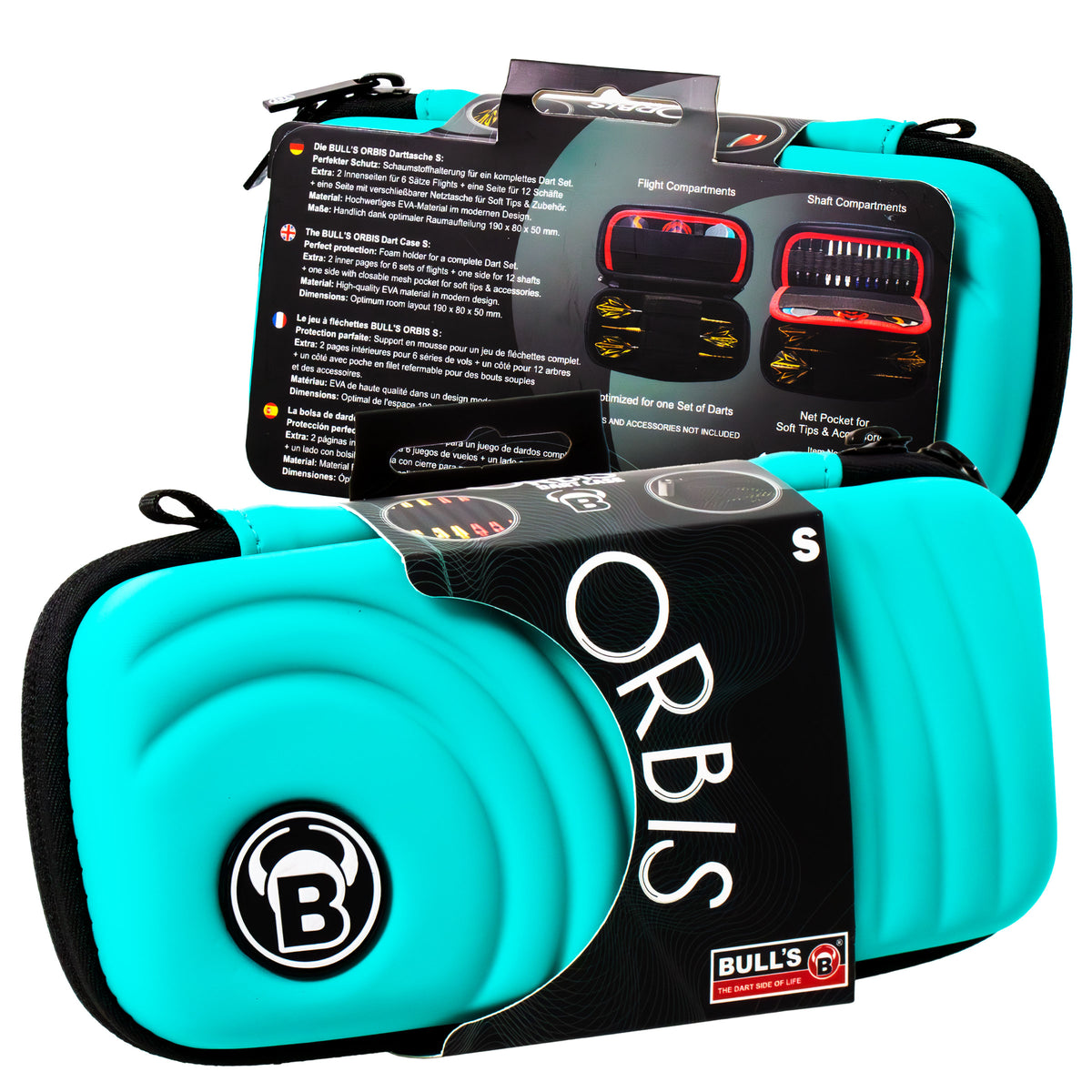 BULL'S Orbis Dart Case - Strong EVA Material - S - Colours