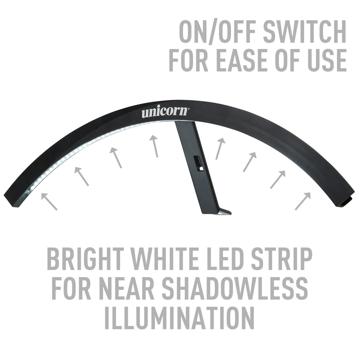 Unicorn Solar Beam Dartboard Lighting - Ultra Bright LED - 90° System