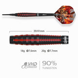 One80 Vaelkris Darts - Soft Tip - 90% Tungsten - V05